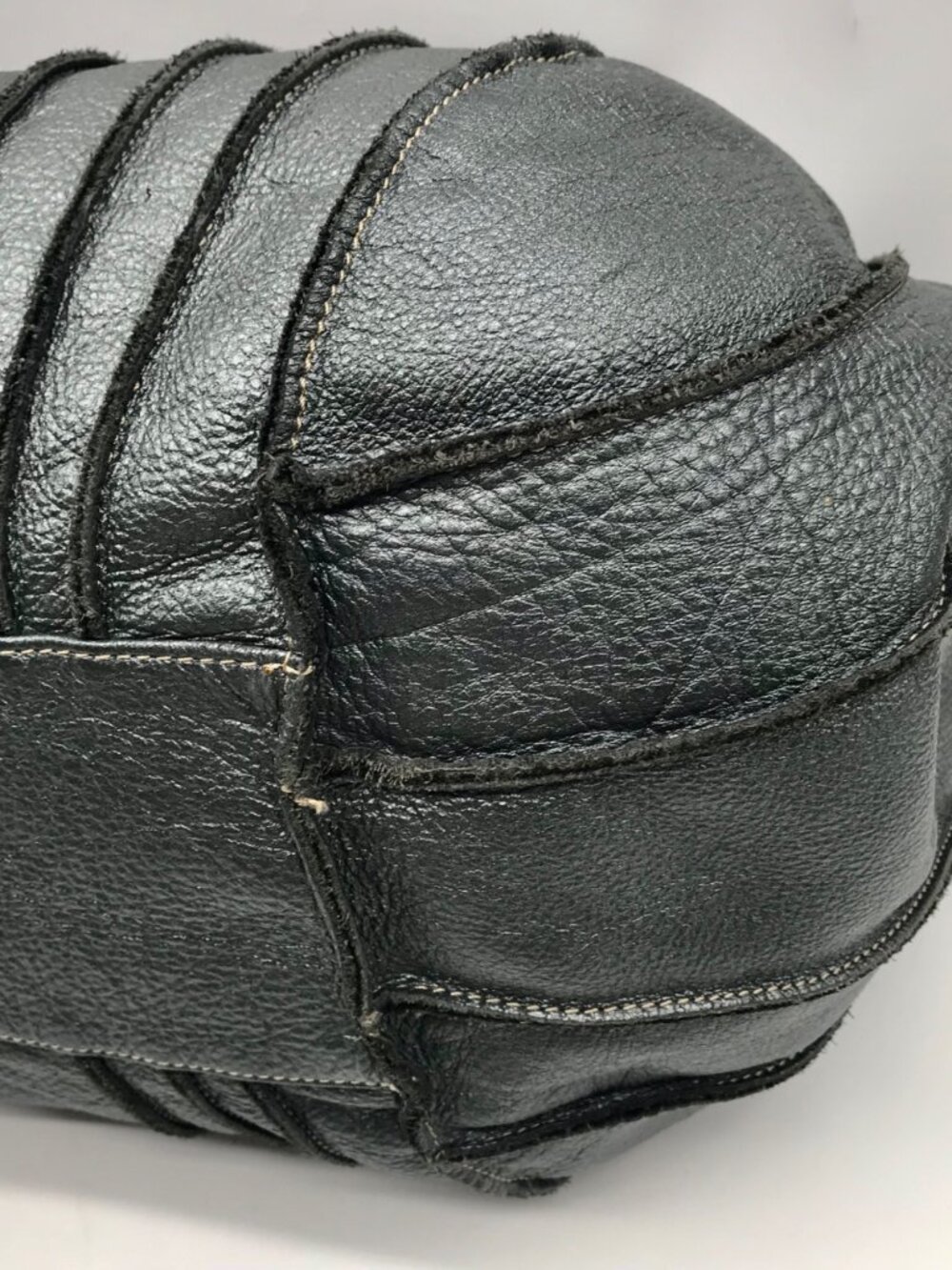 Aqua Madonna Gray Leather  Hobo Bag - Picture 7 of 11